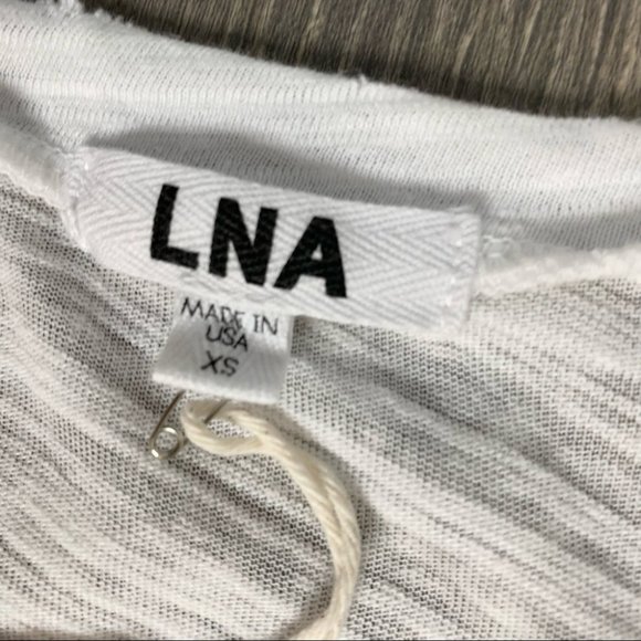 LNA Extreme V Tee T-Shirt White Size XS - Picture 8 of 10